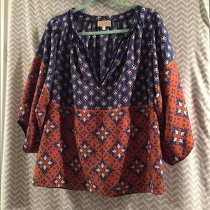 Collective Concepts Boho Balloon Sleeve Blouse